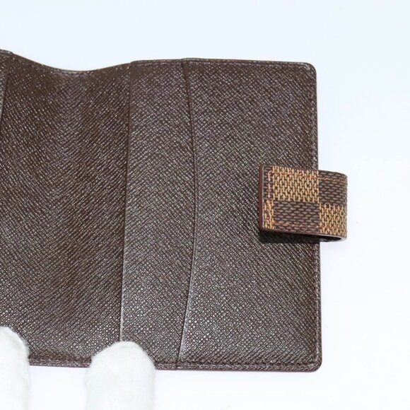 LOUIS VUITTON Damier Ebene Agenda Mini Day Planner Cover R20705 LV Auth 118844 - Picture 10 of 16